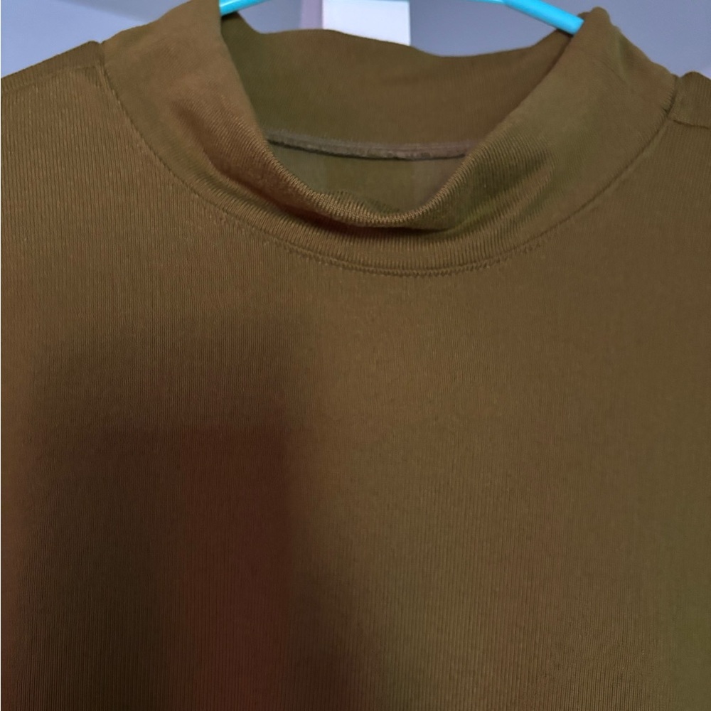 Olive Green Turtleneck Sweater